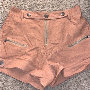 Peach colored shorts!